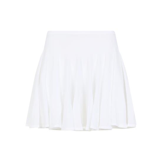 25SS 알라이아 숏 스커트 AA9J2306K053A 000 BLANC - ALAIA