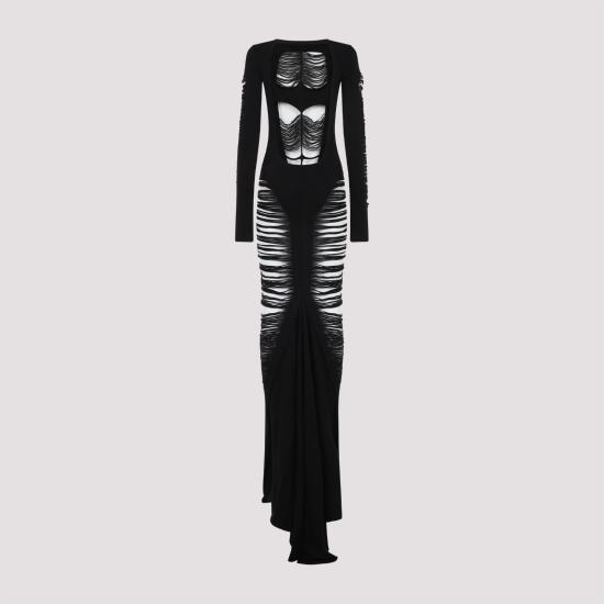 25SS 릭 오웬스 원피스 RO01E7614 KGRIDM 09 BLACK - RICK OWENS