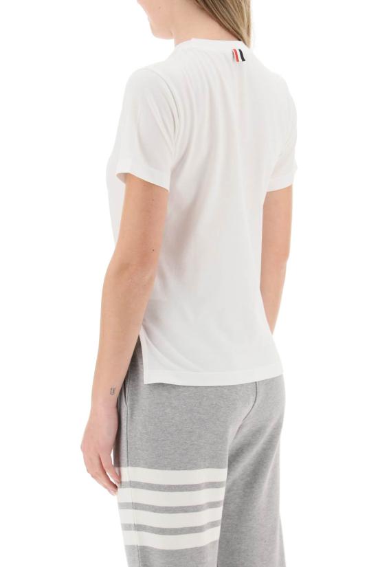  톰브라운 반팔 티셔츠 FJS036A 05398 WH DOM - THOM BROWNE