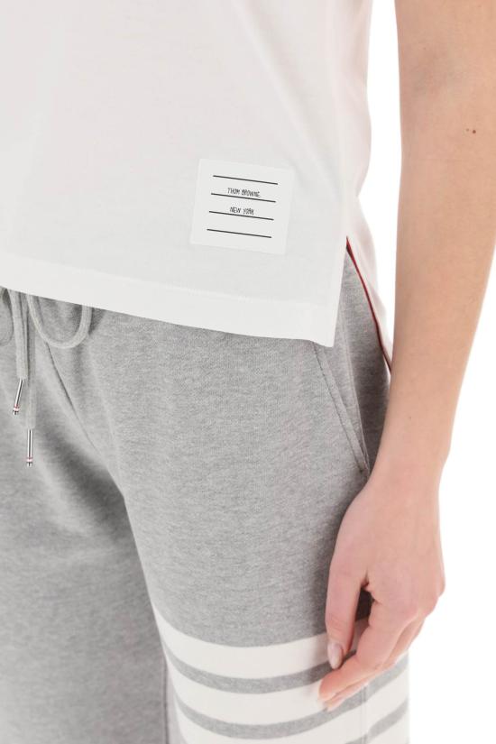  톰브라운 반팔 티셔츠 FJS036A 05398 WH DOM - THOM BROWNE