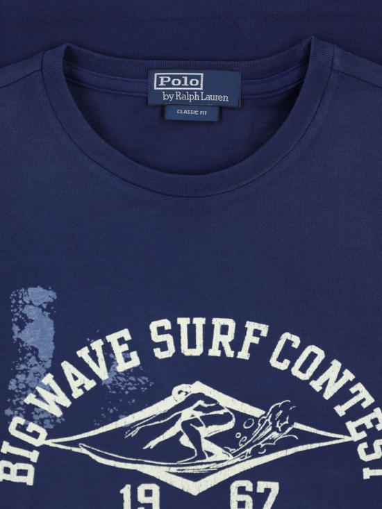 25SS 폴로 랄프로렌 반팔 티셔츠 710 966443 001 Blue - POLO RALPH LAUREN