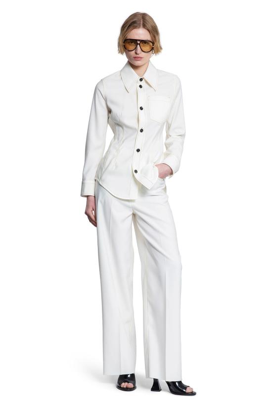  보테가베네타 팬츠 825519V0B309317 Off white - BOTTEGA VENETA