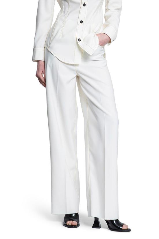  보테가베네타 팬츠 825519V0B309317 Off white - BOTTEGA VENETA