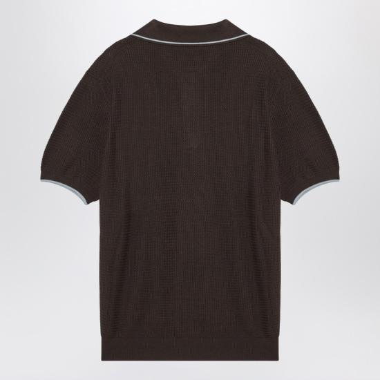  프라다 폴로 티셔츠 UMF008OOO16XU Brown - PRADA