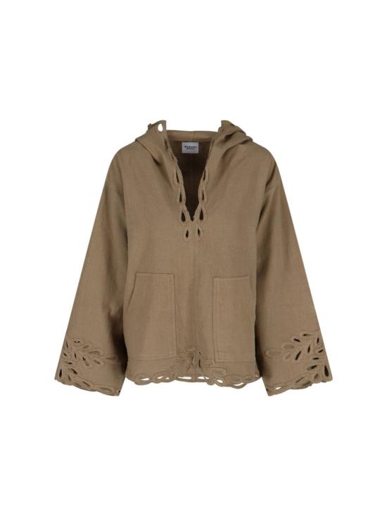 25SS 이자벨마랑에뚜왈 후드 티셔츠 HT0550FA C1J12E67LK GREEN