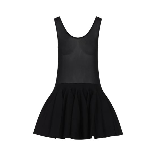 25SS 알라이아 숏 원피스 AA9R2647K044A 995 Black