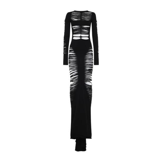 25SS 릭 오웬스 미디 원피스 RO01E7614 KGRIDM 09 Black