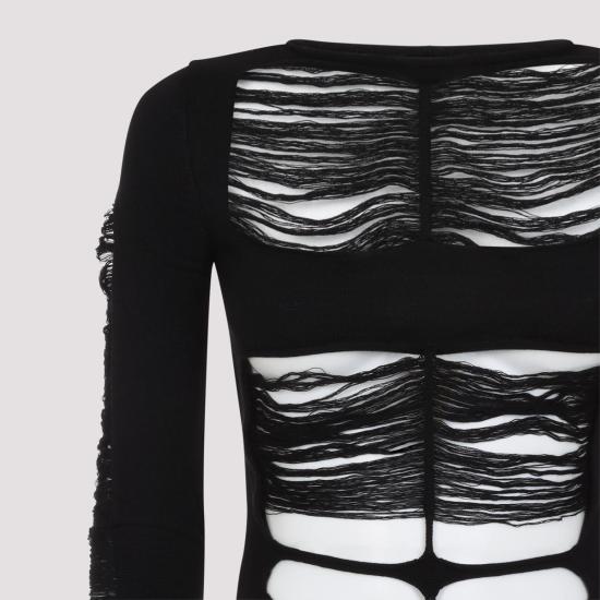 25SS 릭 오웬스 미디 원피스 RO01E7614 KGRIDM 09 Black - RICK OWENS