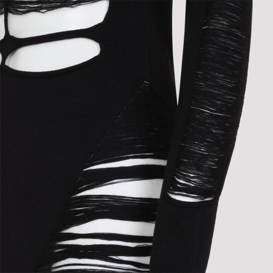 25SS 릭 오웬스 미디 원피스 RO01E7614 KGRIDM 09 Black - RICK OWENS