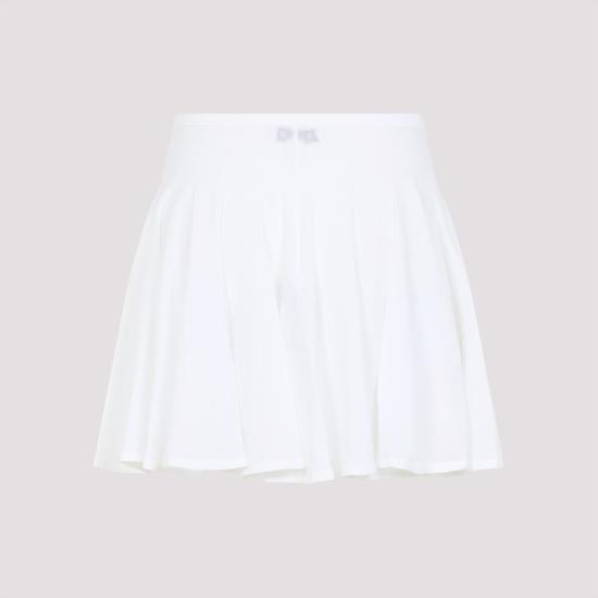 25SS 알라이아 숏 스커트 AA9J2306K053A 000 WHITE - ALAIA