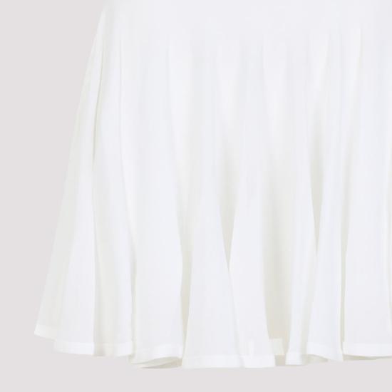 25SS 알라이아 숏 스커트 AA9J2306K053A 000 WHITE - ALAIA