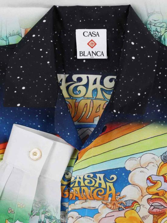 25SS 카사블랑카 긴팔 셔츠 U MS25 SH 006 07LA MUSIQUE MULTICOLOUR - CASABLANCA