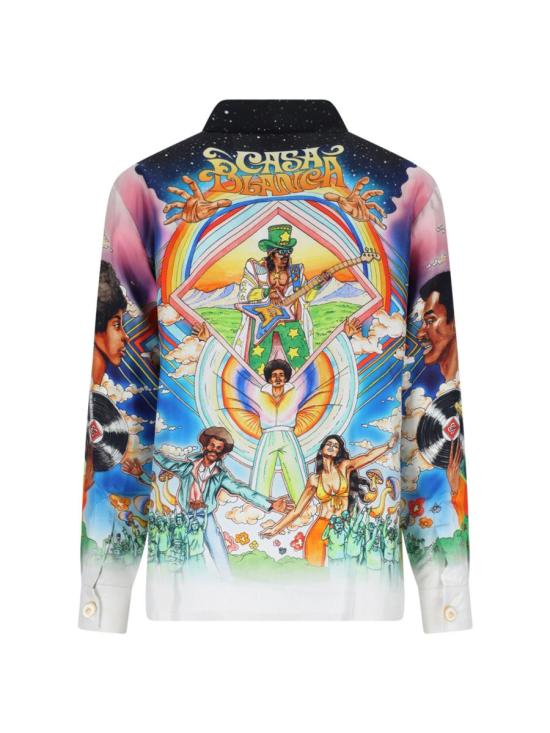 25SS 카사블랑카 긴팔 셔츠 U MS25 SH 006 07LA MUSIQUE MULTICOLOUR - CASABLANCA