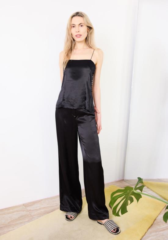  Mr. Larkin 캐미솔 Sille Top Black