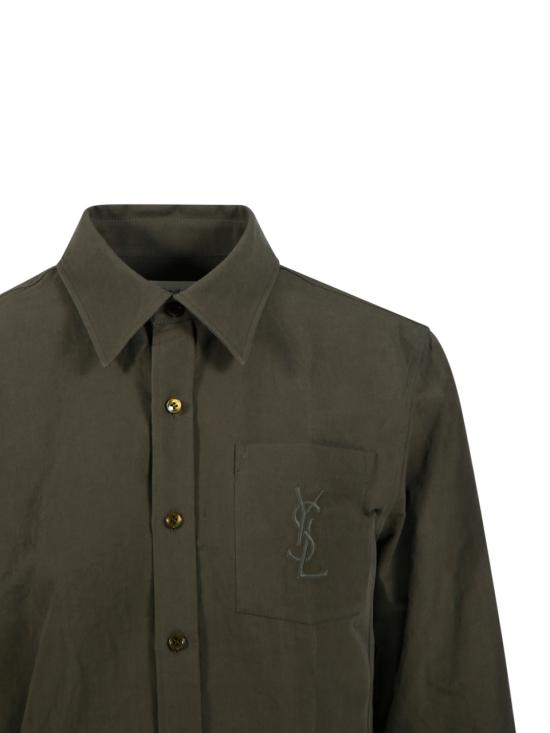 25SS 생로랑 블라우스 823673 Y3D50 1342 KAKI - SAINT LAURENT