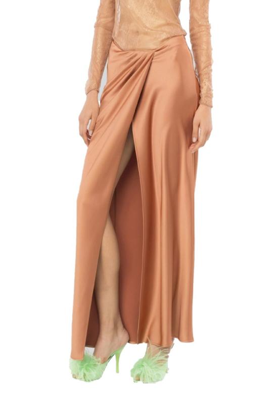  핑코 롱 스커트 102769Z345L44 Brown - PINKO