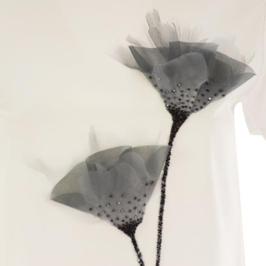 25SS 막스마라 스튜디오 반팔 티셔츠 2516941014600 WHITE - MAX MARA STUDIO