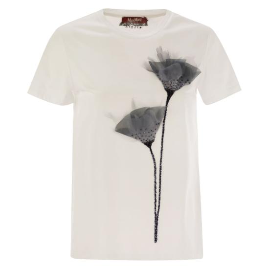 25SS 막스마라 스튜디오 반팔 티셔츠 2516941014600 WHITE