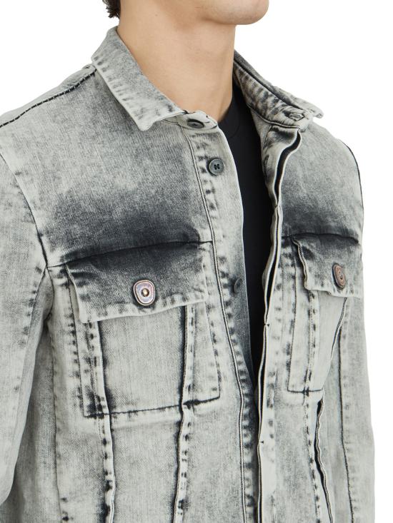 25SS 마스나다 데님 자켓 LM3420BLEACHED Grey - MASNADA