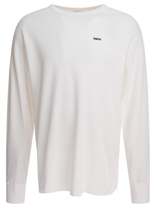 25SS 세인트 미카엘 긴팔 티셔츠 SMHR80000038WHITE