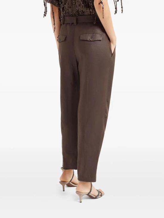 25SS 브루넬로 쿠치넬리 스트레이트 팬츠 ML142P8559C273 Brown - BRUNELLO CUCINELLI