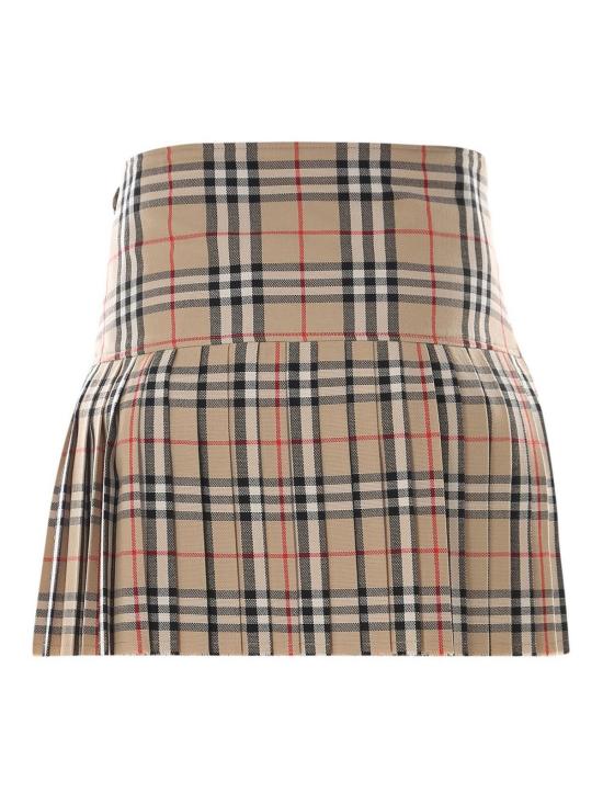  버버리 빈티지 체크 킬트 숏 원피스 8025832 Beige - BURBERRY