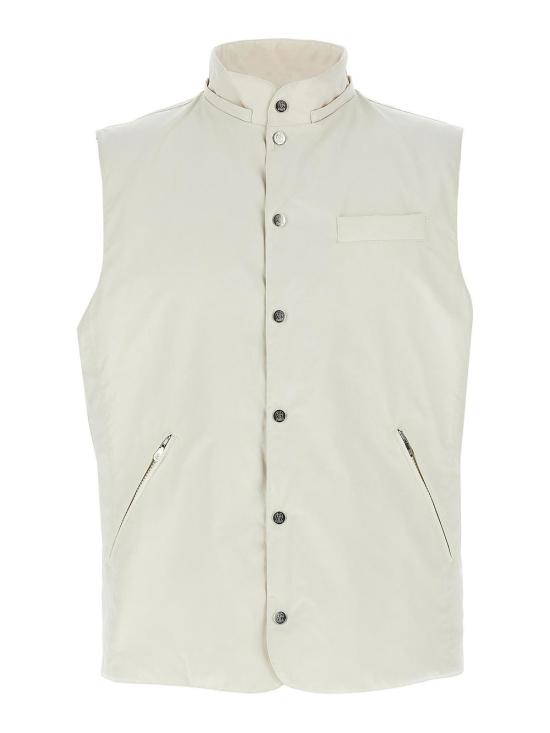  브루넬로 쿠치넬리 베스트 MD4796523CTG25 White - BRUNELLO CUCINELLI