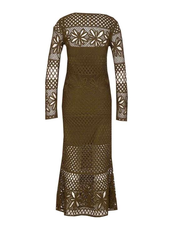  핑코 롱 원피스 104731A2FFX26 Green - PINKO