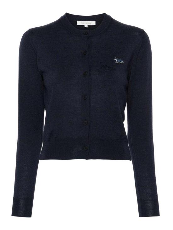 25SS 메종키츠네 베이비 폭스 패치 레귤러 가디건 MW00507KT1036P492 Blue