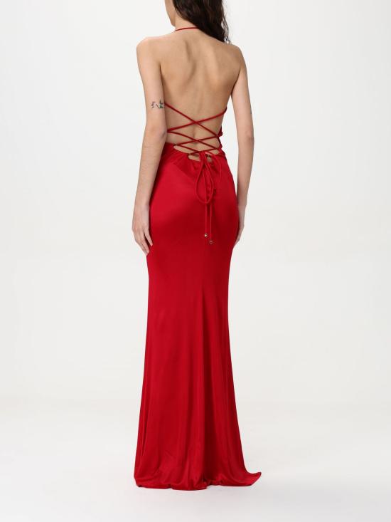25SS 엘리자베타프랜치 롱 원피스 ABR06 CG5 Red - ELISABETTA FRANCHI