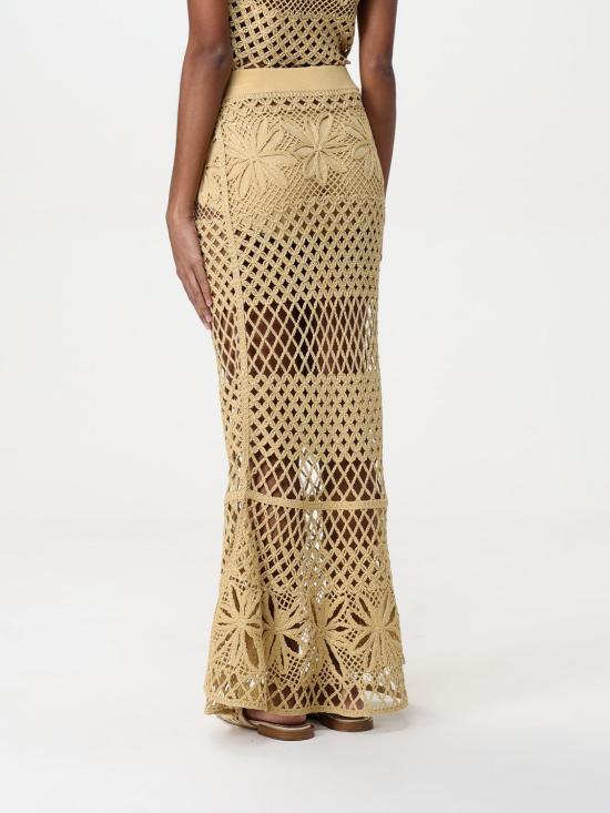 25SS 핑코 롱 스커트 104732 A2FF C43 Yellow - PINKO