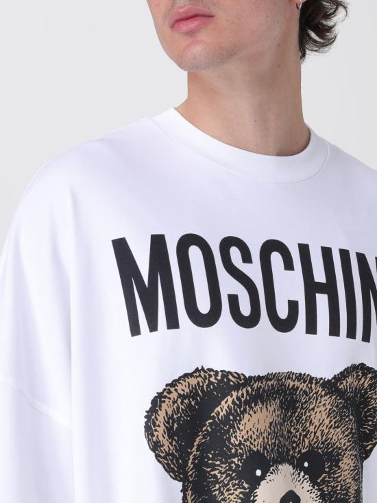 25SS 모스키노 반팔 티셔츠 07120244 1001 Multicolor - MOSCHINO