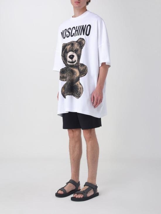 25SS 모스키노 반팔 티셔츠 07120244 1001 Multicolor - MOSCHINO