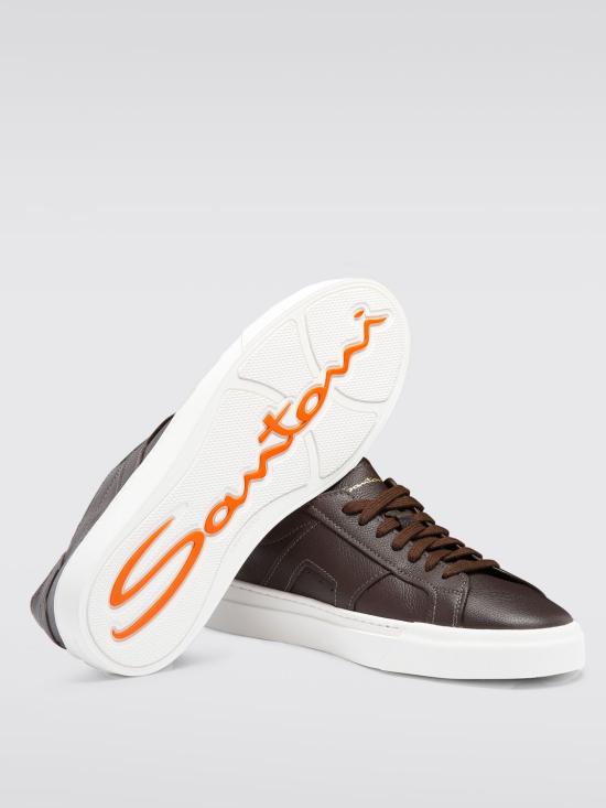 25FW 산토니 스니커즈 MBGT21967PNNTSIW T50 Brown - SANTONI