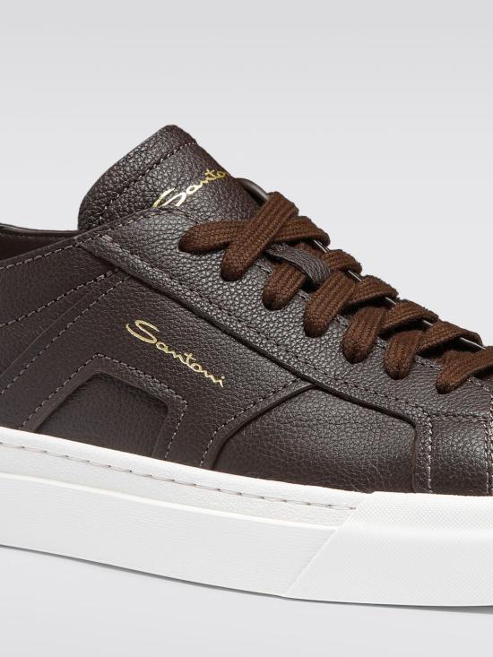 25FW 산토니 스니커즈 MBGT21967PNNTSIW T50 Brown - SANTONI