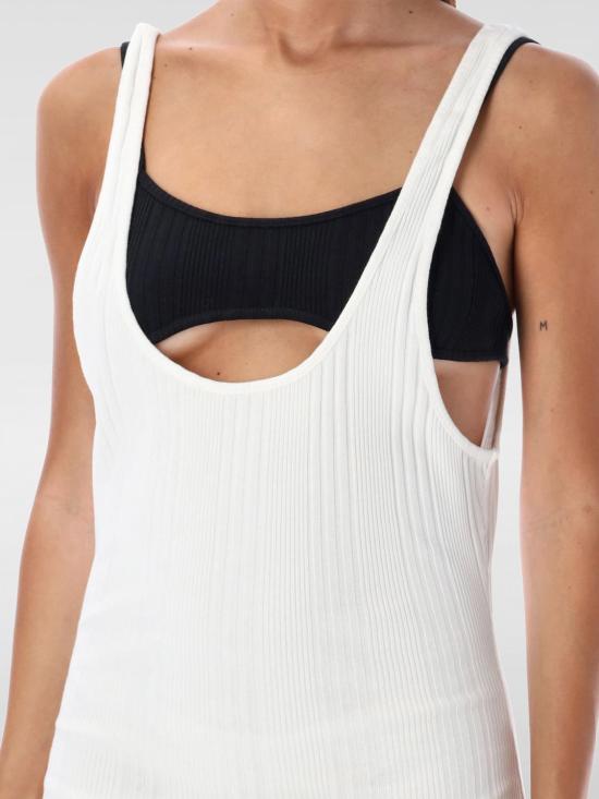 24FW 디 아티코 숏 원피스 247WCA339J048 001 White - THE ATTICO