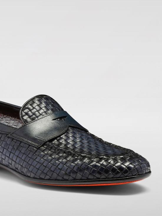 25SS 산토니 로퍼 MCNC13903LA3SWNC U59 Blue - SANTONI