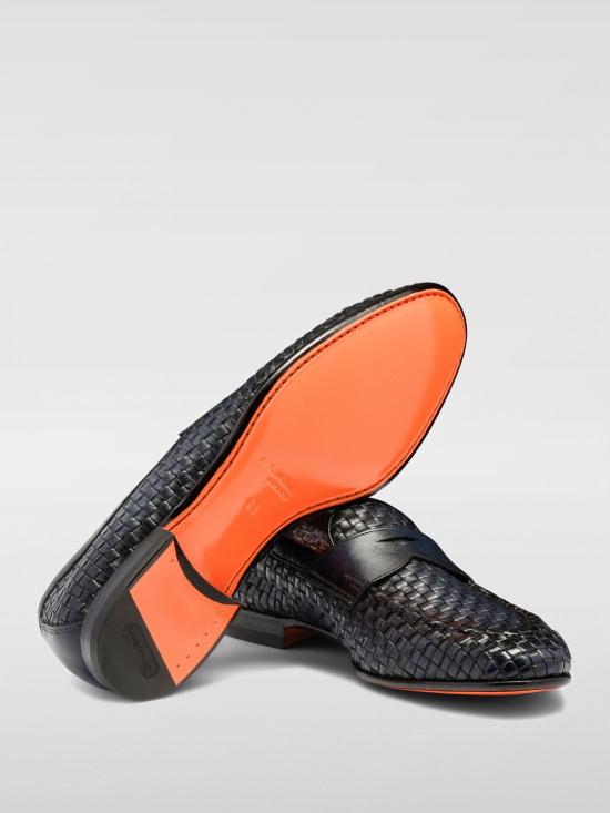 25SS 산토니 로퍼 MCNC13903LA3SWNC U59 Blue - SANTONI