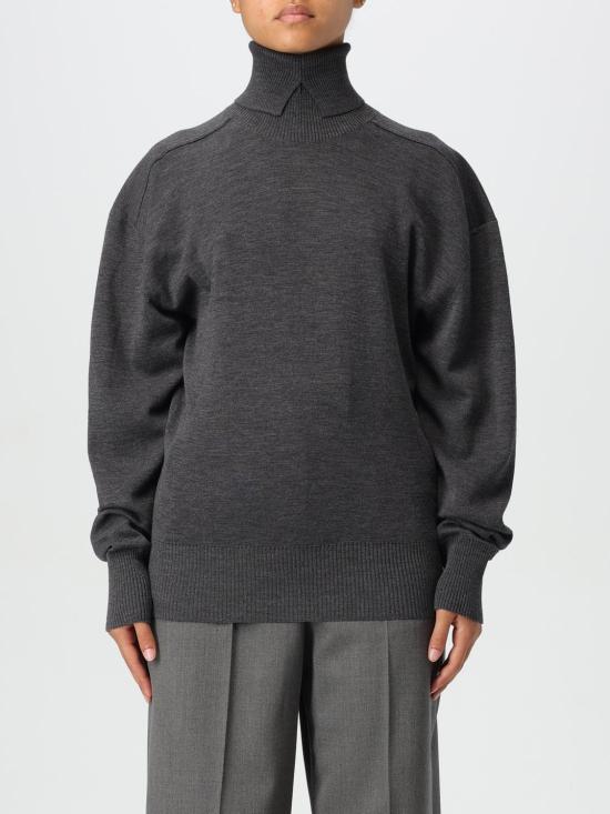 25FW 버버리 스플릿 터틀넥 라인 울 스웨터  8095113 Grey