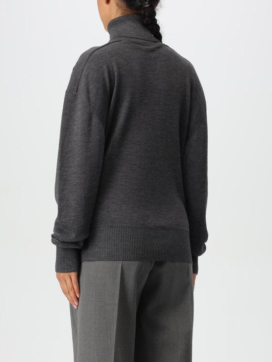 25FW 버버리 스플릿 터틀넥 라인 울 스웨터  8095113 Grey - BURBERRY