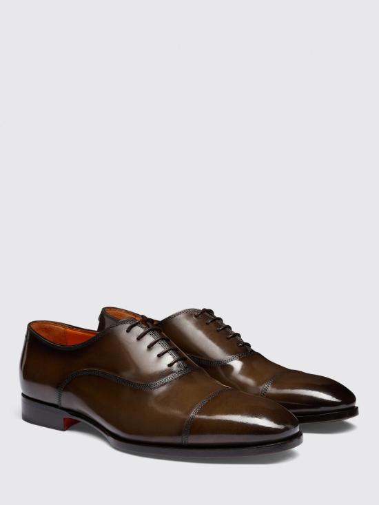 26SS 산토니 로퍼 MCAD18883JC6BNTG T21 Brown - SANTONI