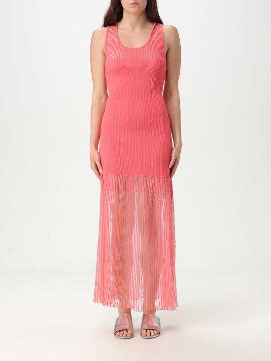 25SS 핑코 롱 원피스 104802 A2GJ N55 Coral