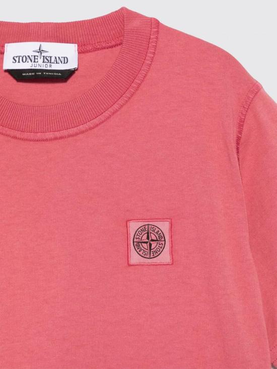 25FW [키즈] 스톤 아일랜드 티셔츠 2100006S0050 V0089 Pink - STONE ISLAND