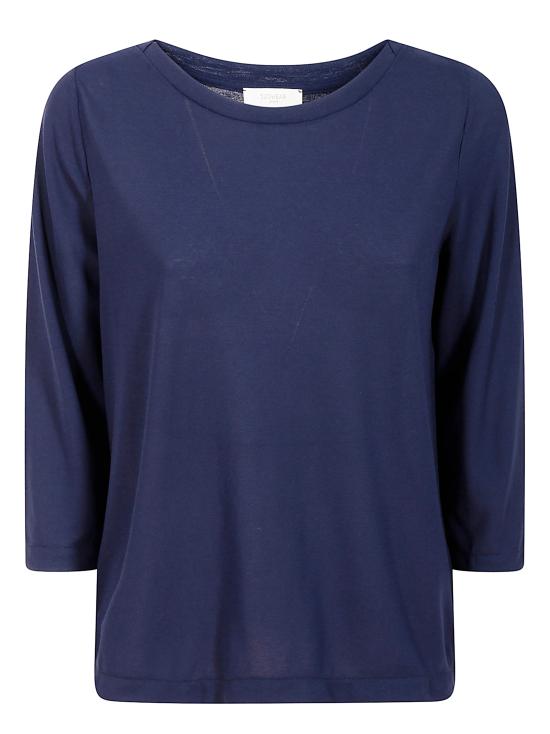 25SS 자노네 긴팔 티셔츠 853010 ZG480 Z2075 INDIGO BLUE