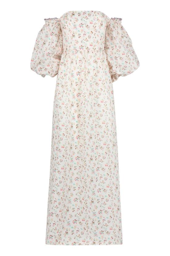 23SS 안주나 미디 원피스 faRaH23bH FIORELLINOAVORIO White
