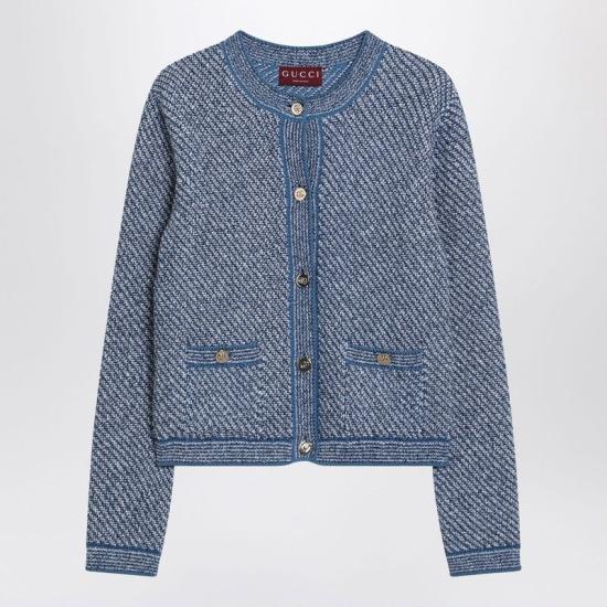 25SS 구찌 가디건 818643XKENR 4179 blue