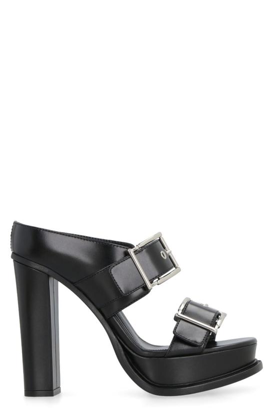  알렉산더 맥퀸 뮬/슬리퍼 734985WHSWD 1081 black