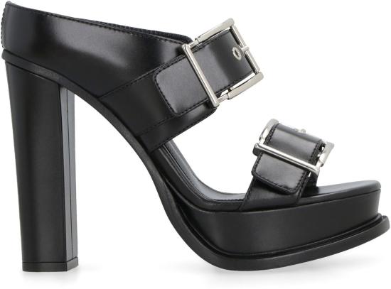  알렉산더 맥퀸 뮬/슬리퍼 734985WHSWD 1081 black - ALEXANDER MCQUEEN