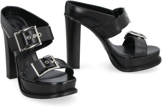  알렉산더 맥퀸 뮬/슬리퍼 734985WHSWD 1081 black - ALEXANDER MCQUEEN