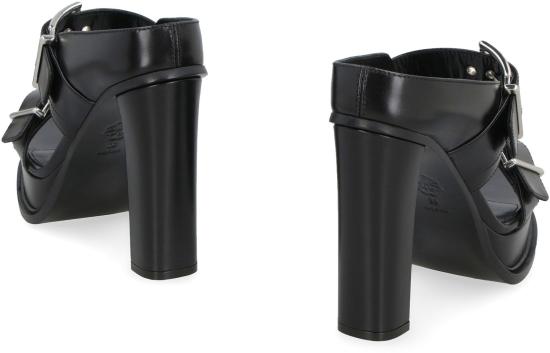  알렉산더 맥퀸 뮬/슬리퍼 734985WHSWD 1081 black - ALEXANDER MCQUEEN